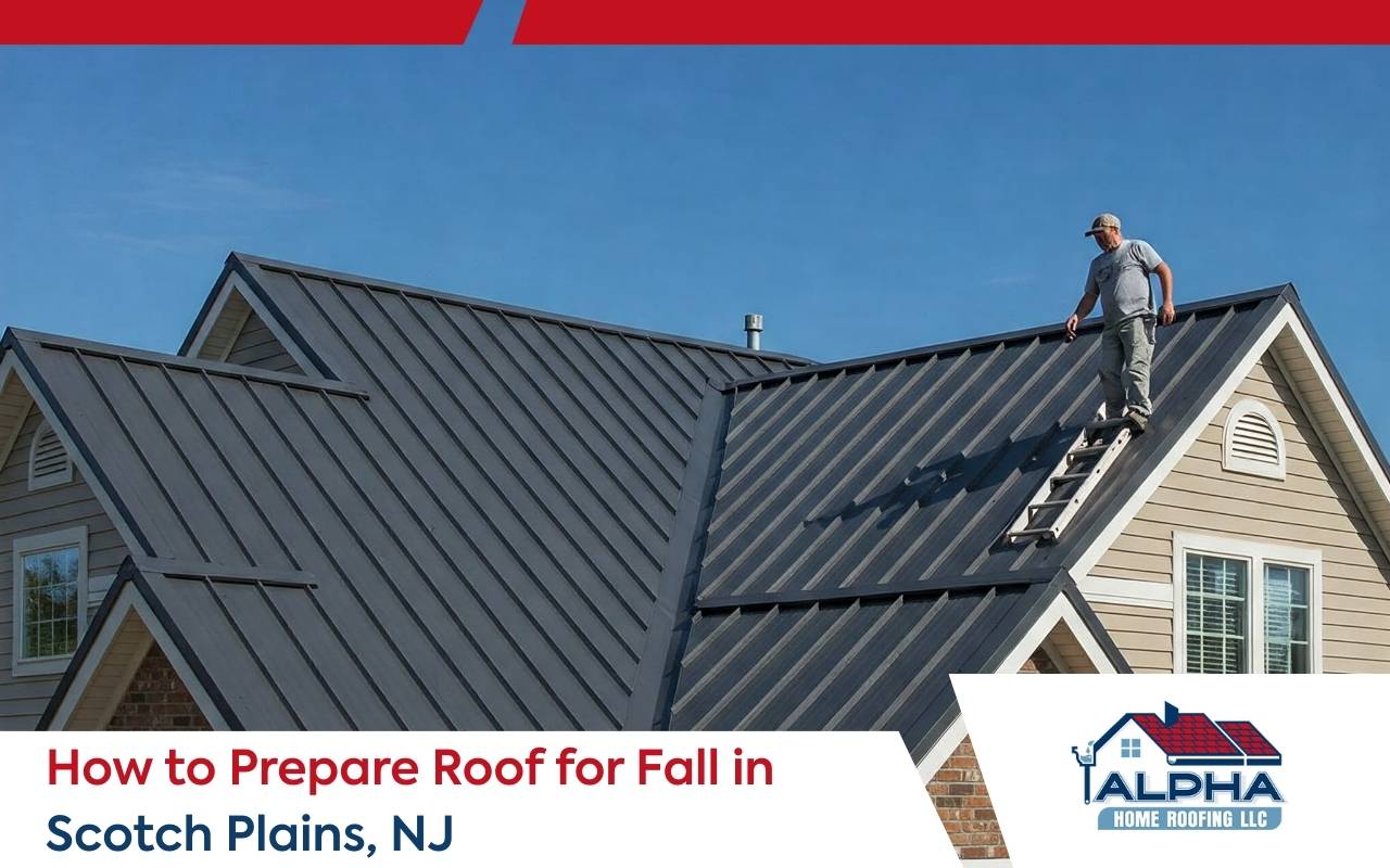 Professional roofing contractor helping homeowners prepare roof fall