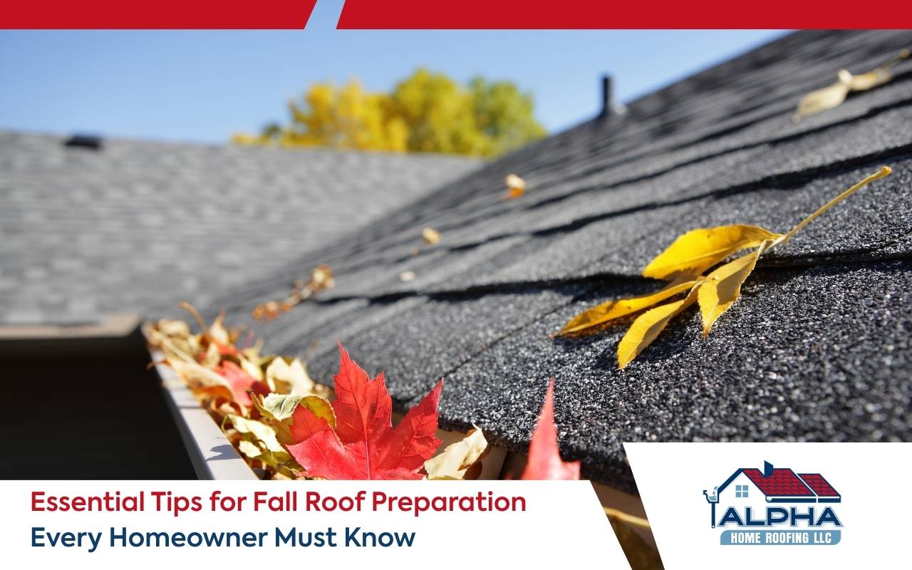 Cleaning gutters and downspouts during fall roof preparation