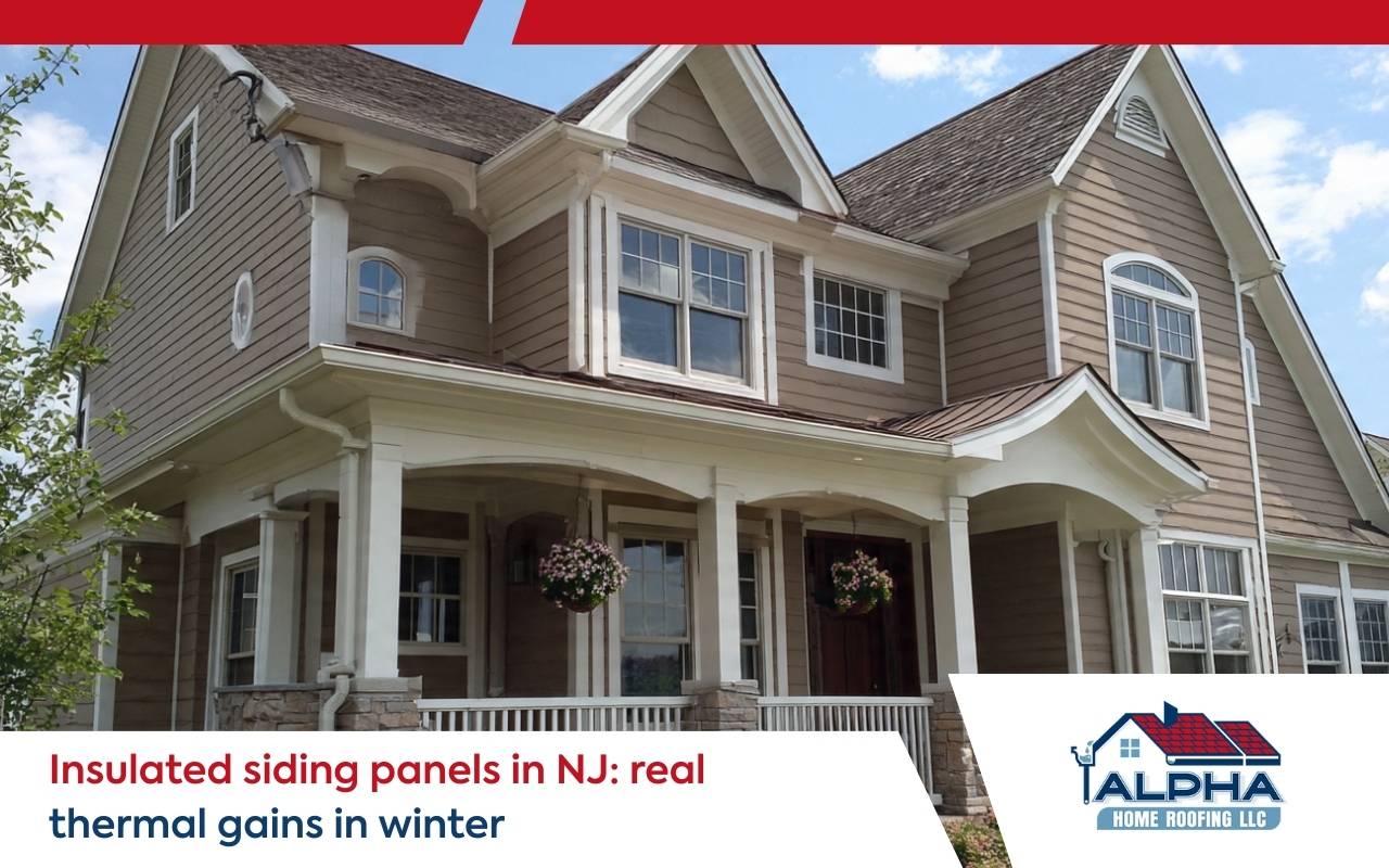 Home exterior upgraded with insulated siding panels in NJ showing improved r-value performance