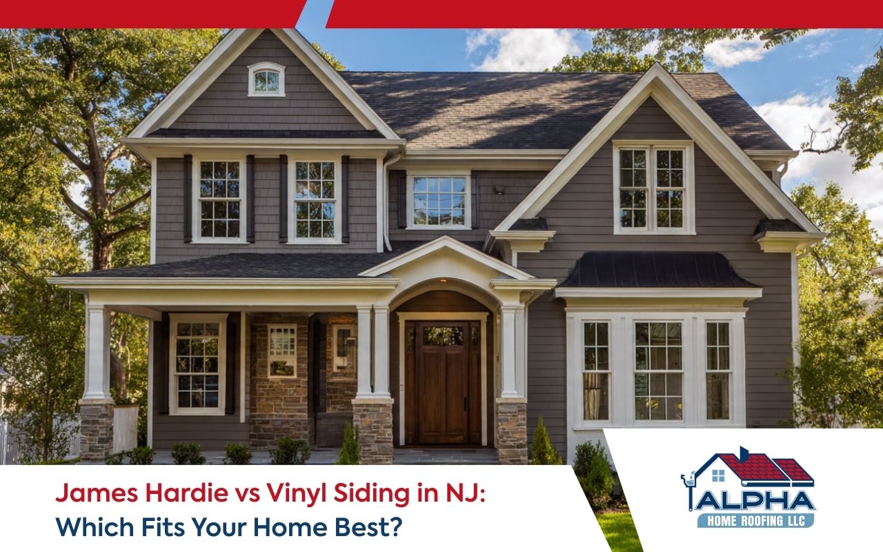 James Hardie vs vinyl siding in NJ comparison on a New Jersey home exterior