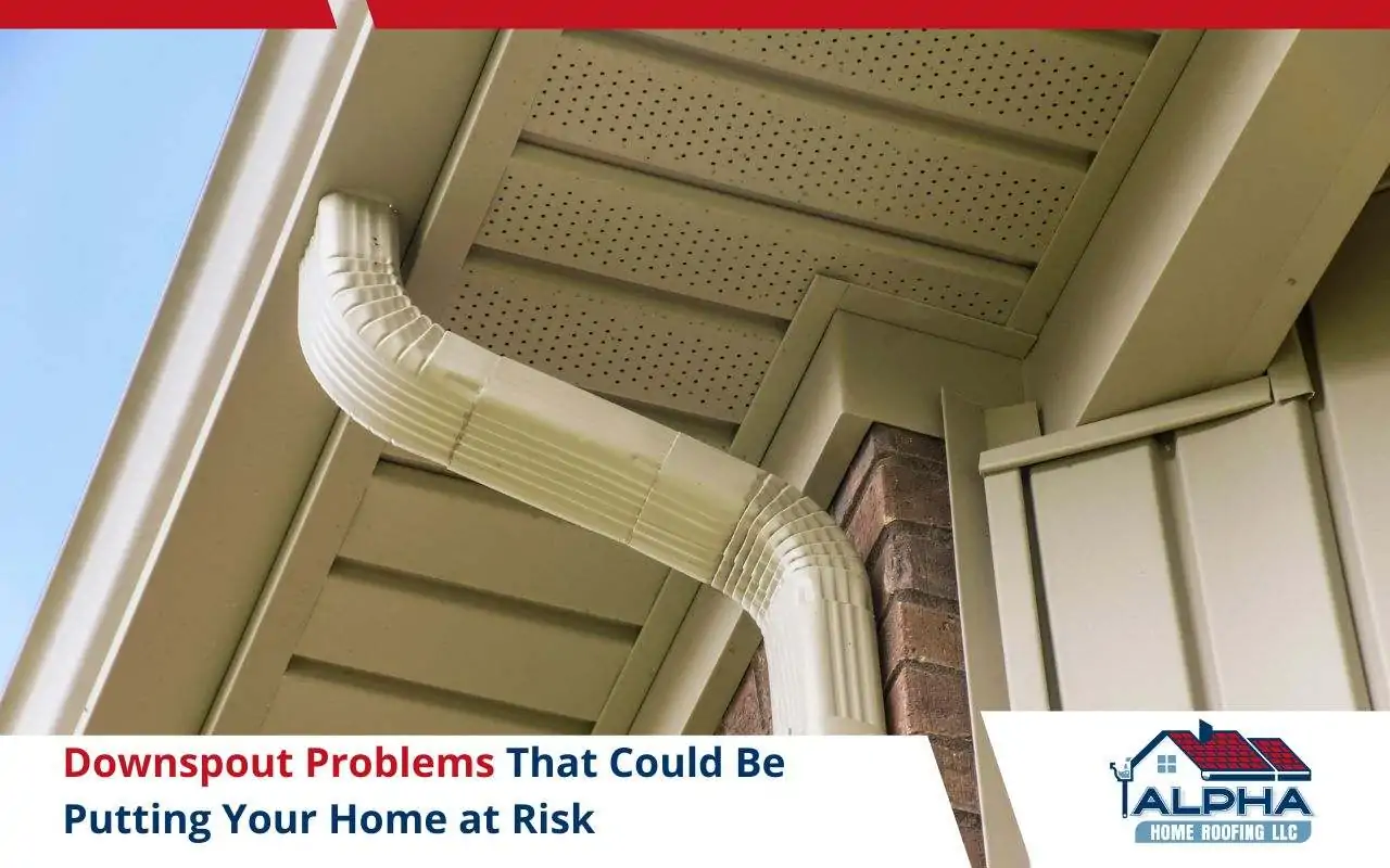 Properly installed downspout with extension directing water away from home