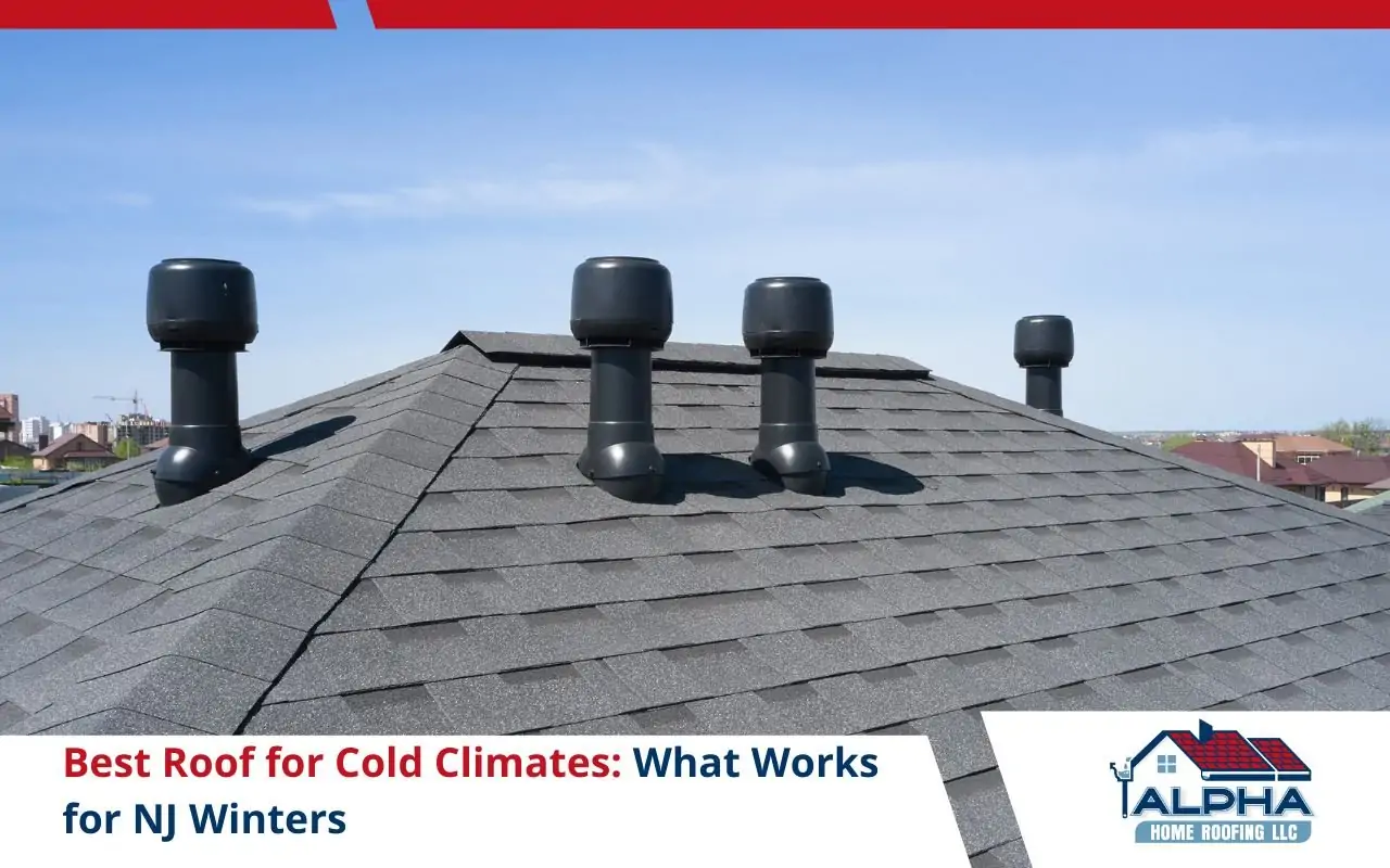 Roofing system with proper attic ventilation for winter conditions