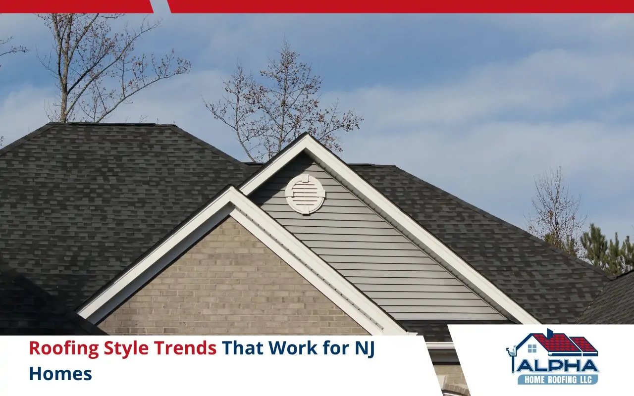 Beautifully styled roof installed to match upscale NJ home architecture