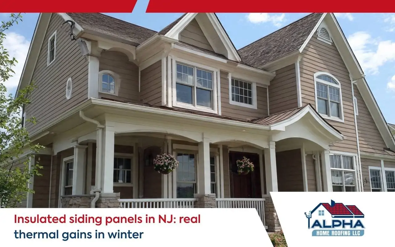 Home exterior upgraded with insulated siding panels in NJ showing improved r-value performance