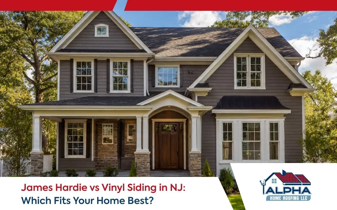 James Hardie vs vinyl siding in NJ comparison on a New Jersey home exterior