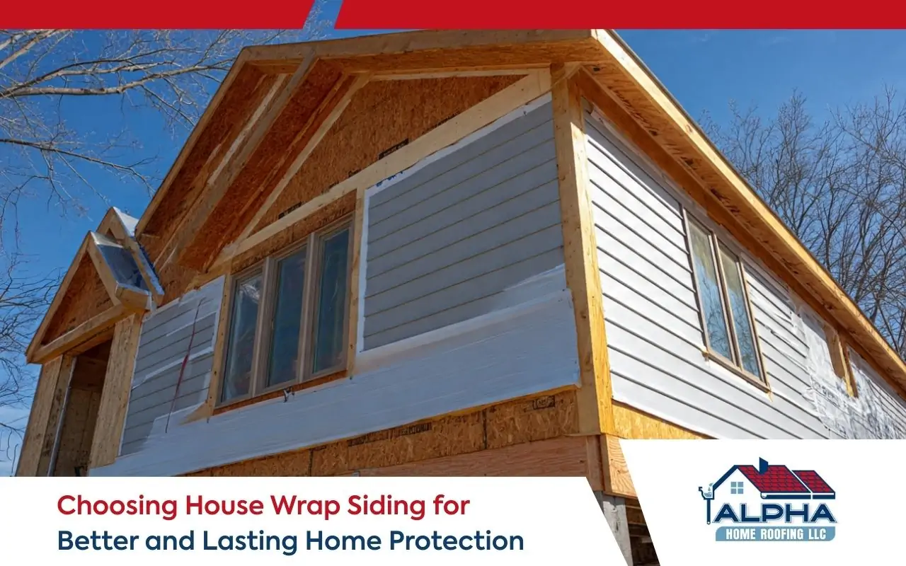 house wrap siding installed for better home protection and moisture control