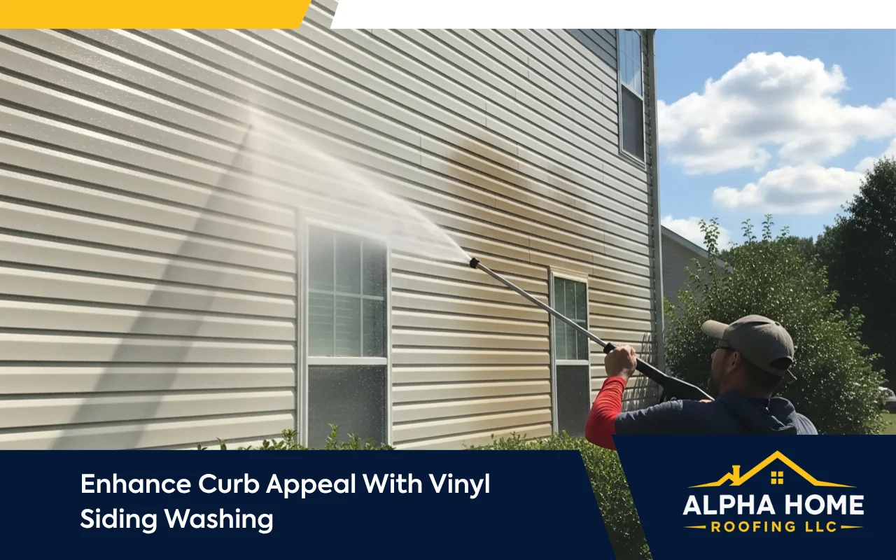 Vinyl siding washing for a clean and bright home exterior